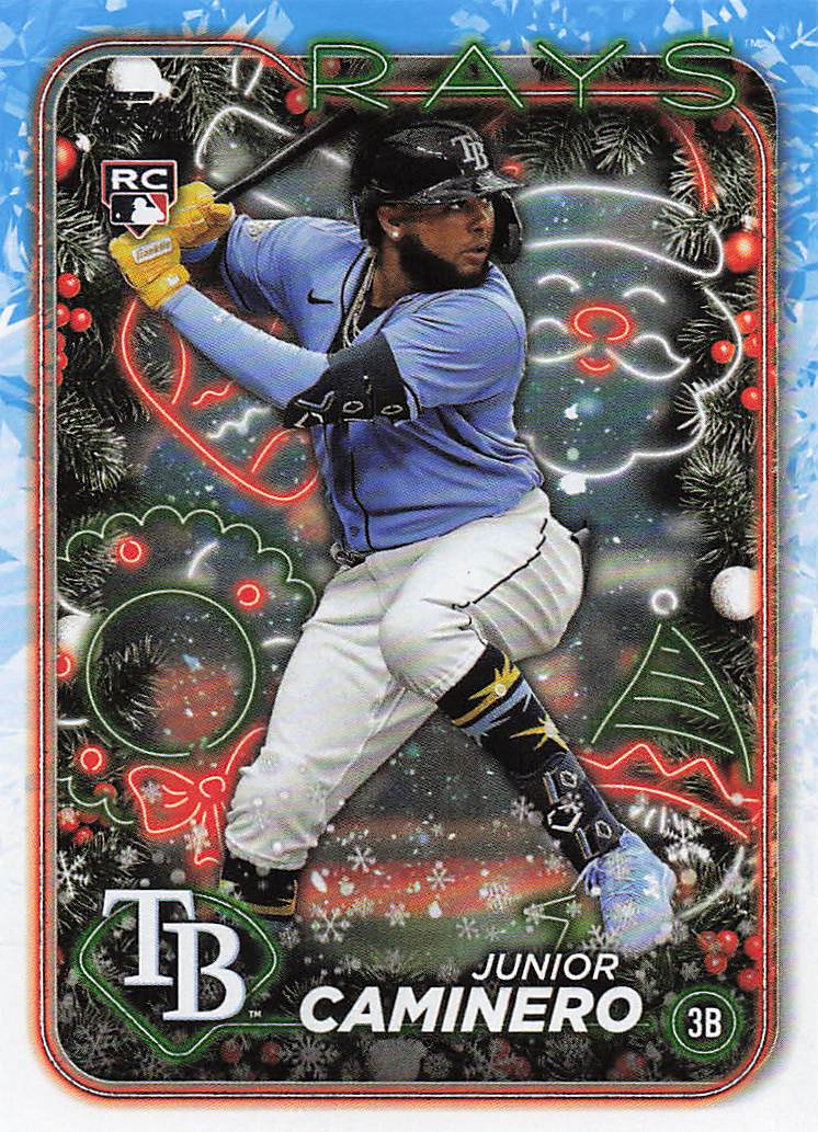 2024 Topps Holiday Baseball Junior Caminero #H25 Rookie