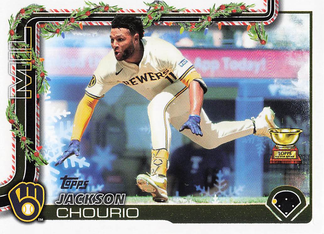 2025 Topps Holiday Baseball Jackson Chourio #H182c