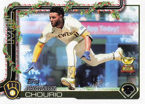 2025 Topps Holiday Baseball Jackson Chourio #H182c