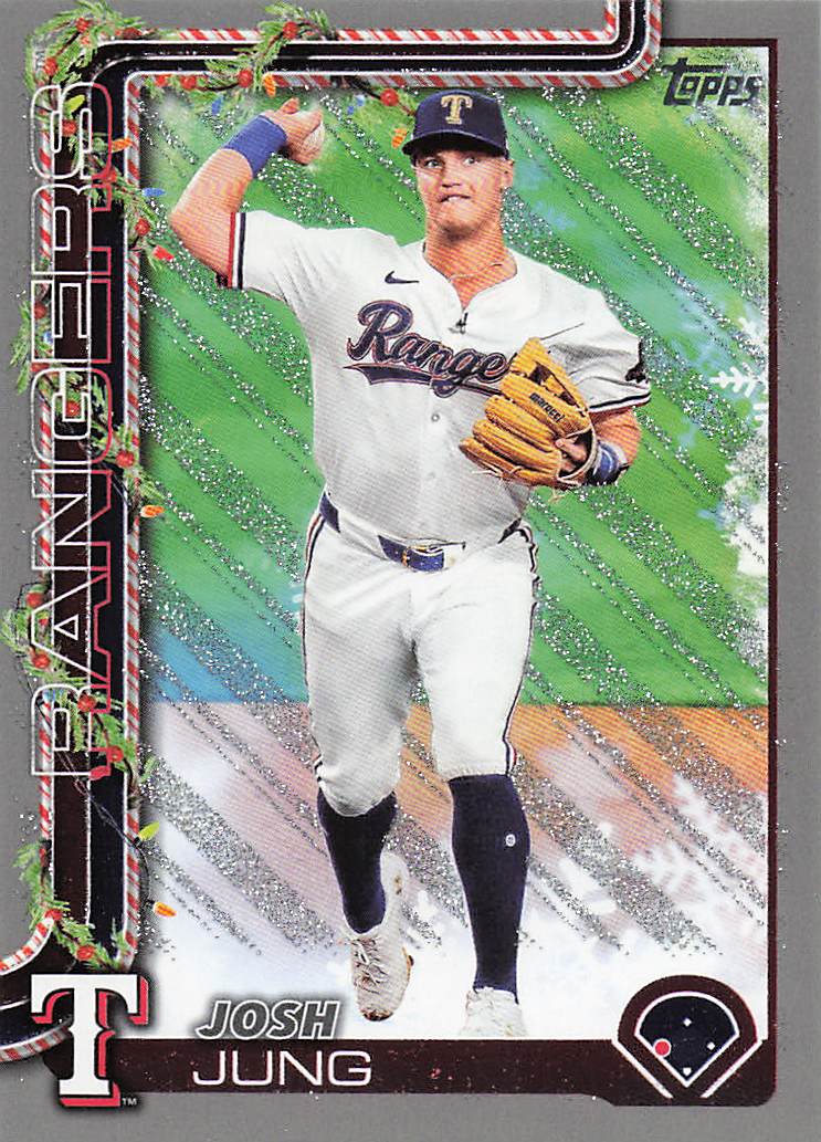2025 Topps Holiday Baseball Silver Glitter Holiday Josh Jung #H7