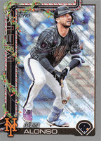 2025 Topps Holiday Baseball Silver Glitter Holiday Pete Alonso #H34