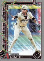 2025 Topps Holiday Baseball Silver Glitter Holiday Ketel Marte #H43