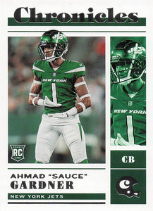 2022 Panini Chronicles Football Ahmad "Sauce" Gardner #38 Rookie