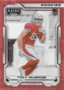 2022 Panini Chronicles Football Playoff Momentum Rookies Trey McBride #PMR-34
