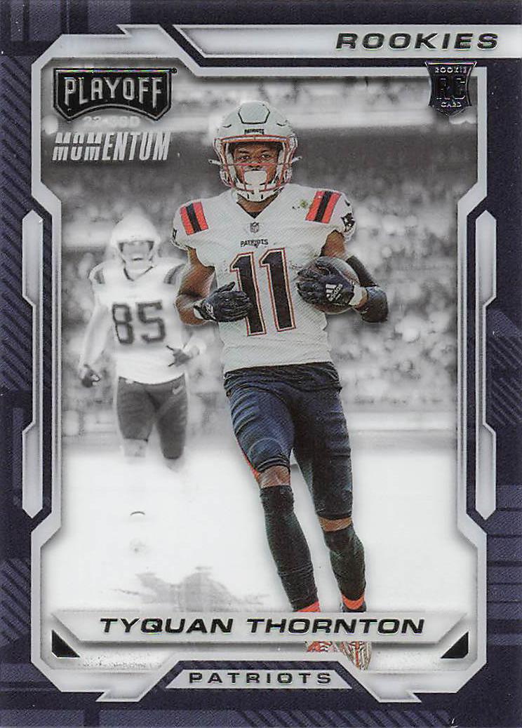 2022 Panini Chronicles Football Playoff Momentum Rookies Tyquan Thornton #PMR-20