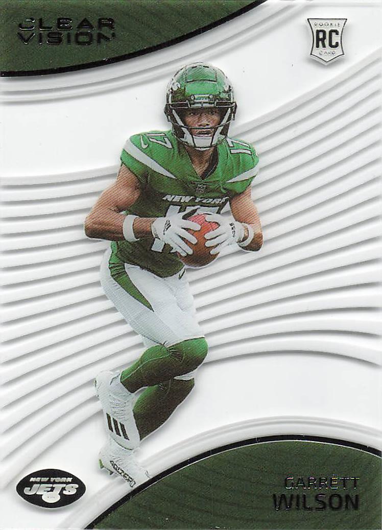 2022 Panini Chronicles Football Clear Vision Rookies Garrett Wilson #CVR-7