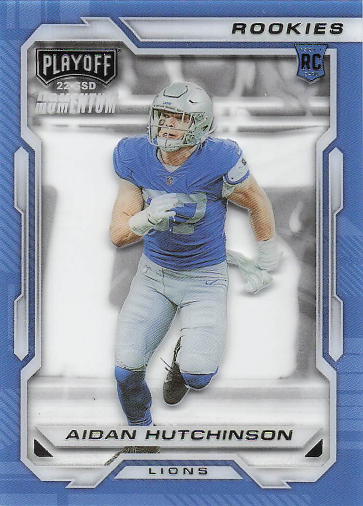 2022 Panini Chronicles Playoff Momentum Rookies Aidan Hutchinson #PMR-11