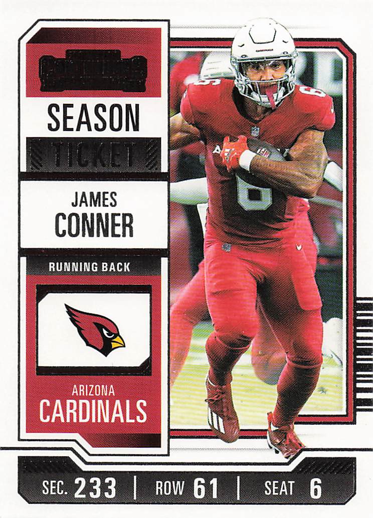 2023 Panini Contenders Football Season Ticket Retail James Conner #2