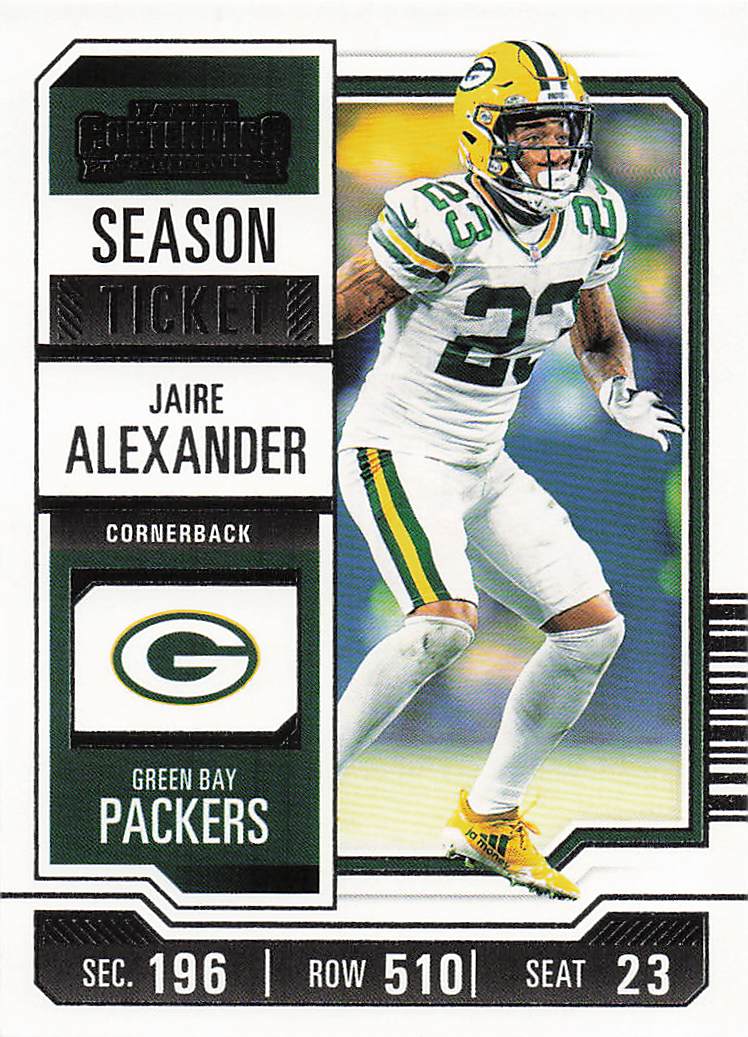 2023 Panini Contenders Football Season Ticket Retail Jaire Alexander #38