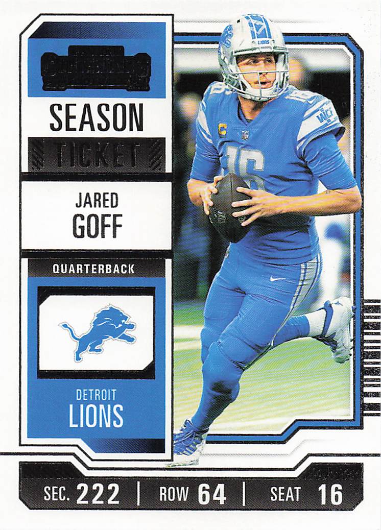 2023 Panini Contenders Football Season Ticket Retail Jared Goff #35