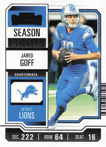 2023 Panini Contenders Football Season Ticket Retail Jared Goff #35