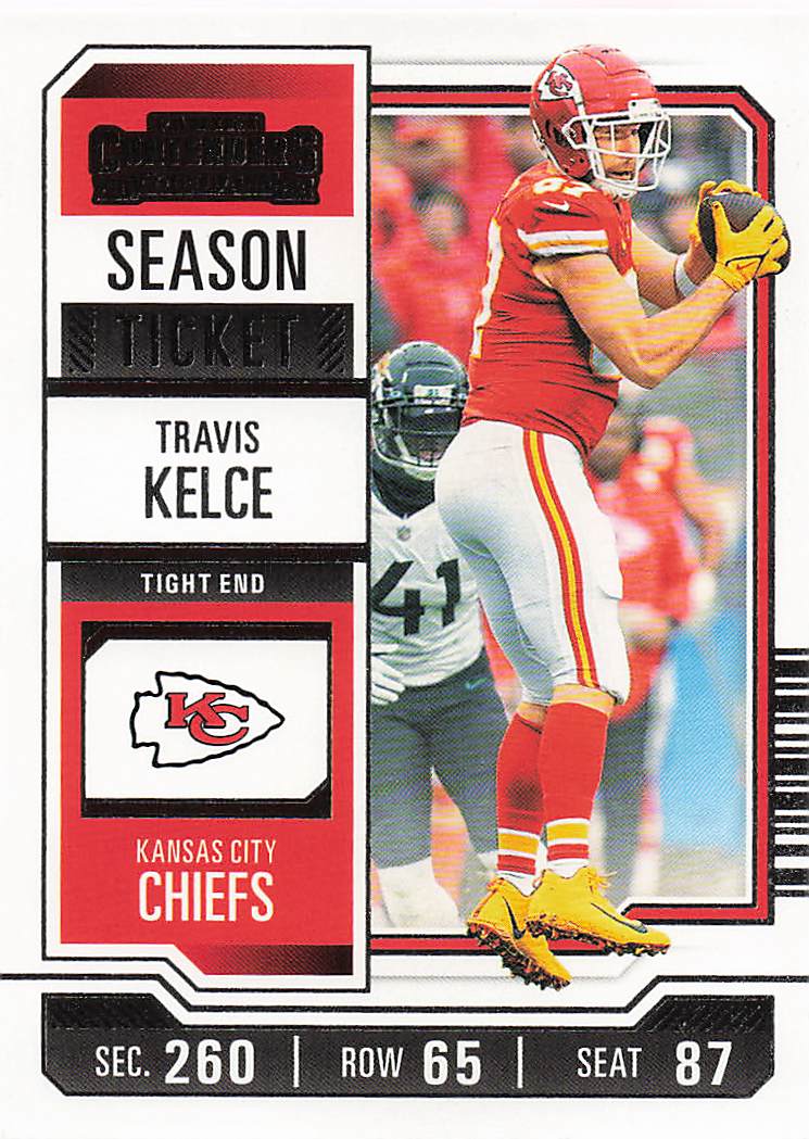 2023 Panini Contenders Football Season Ticket Retail Travis Kelce #52