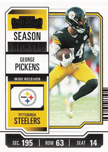 2023 Panini Contenders Football George Pickens #82