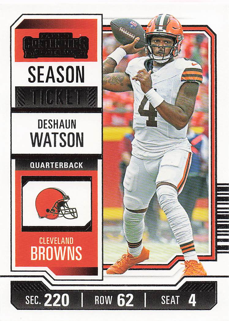 2023 Panini Contenders Football Season Ticket Retail Deshaun Watson #24