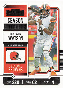 2023 Panini Contenders Football Season Ticket Retail Deshaun Watson #24