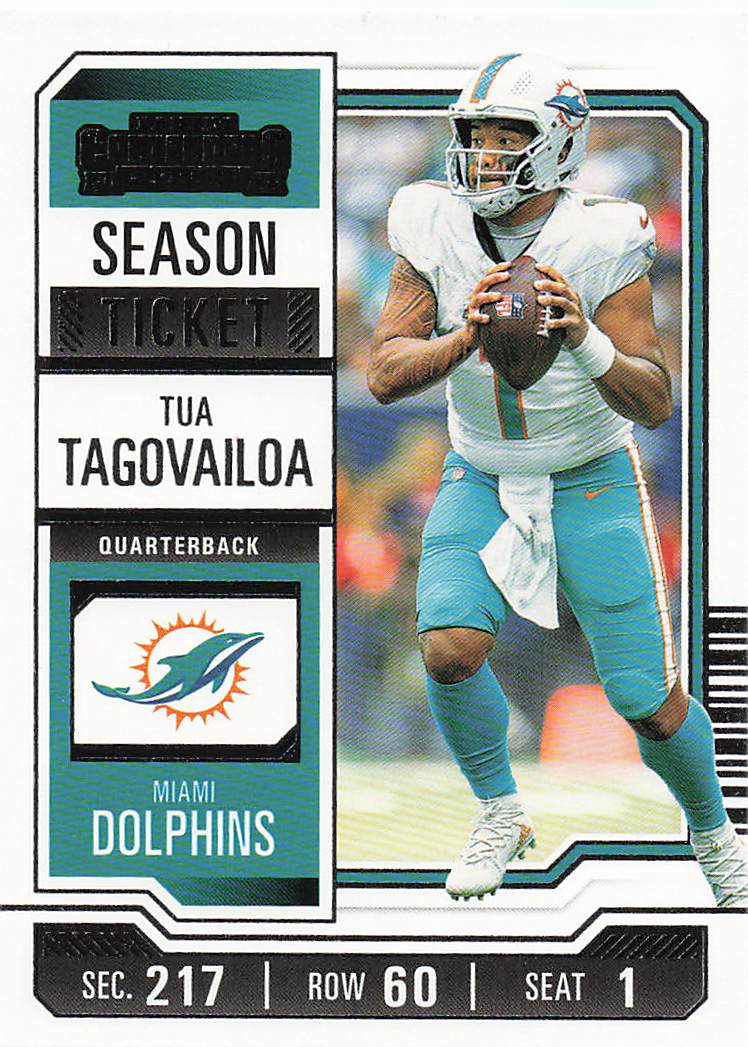 2023 Panini Contenders Football Season Ticket Retail Tua Tagovailoa #64