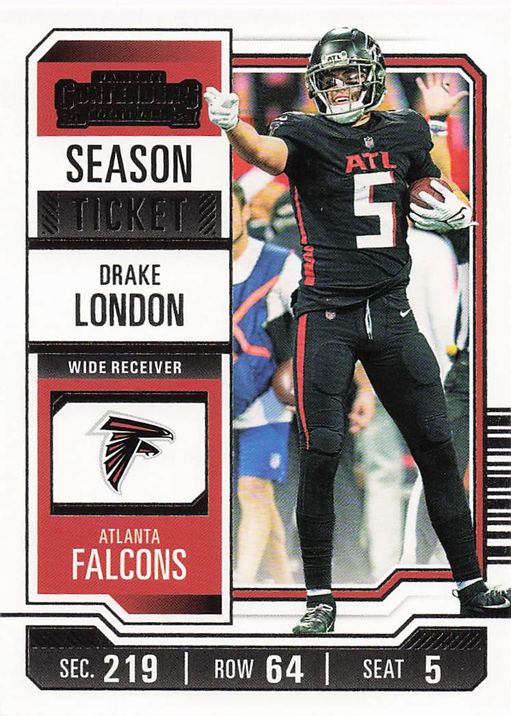 2023 Panini Contenders Football Season Ticket Retail Drake London #5