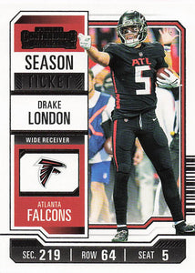 2023 Panini Contenders Football Season Ticket Retail Drake London #5