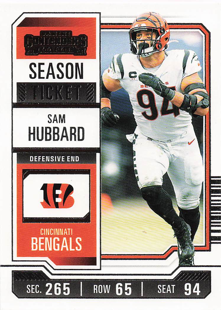 2023 Panini Contenders Football Season Ticket Retail Sam Hubbard #23