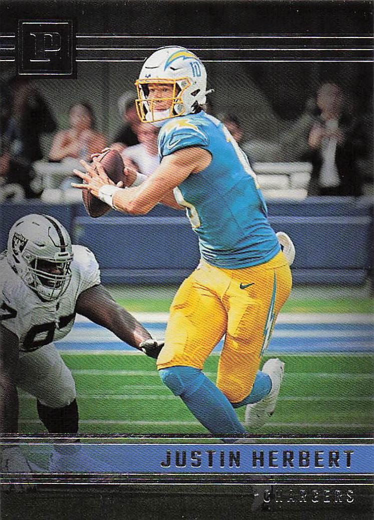 2022 Panini Chronicles Football Panini Teal Justin Herbert #PA-33