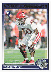2024 Score Football Tyler Guyton #336 Rookie
