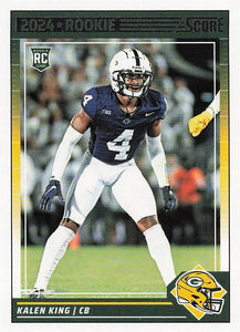 2024 Score Football Kalen King #339 Rookie