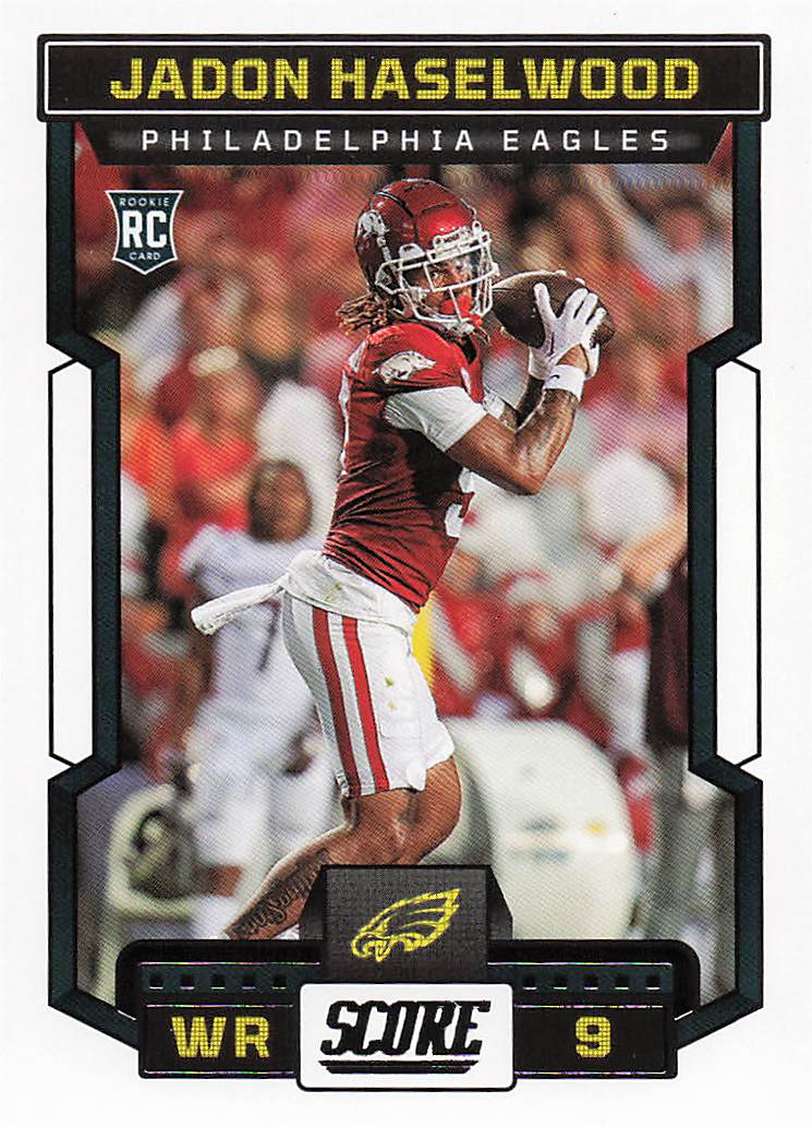 2023 Score Football Jadon Haselwood #366 Rookie