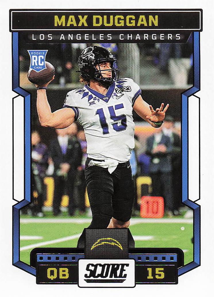 2023 Score Football Max Duggan #308 Rookie