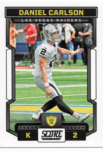 2023 Score Football Daniel Carlson #138