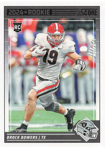 2024 Score Football Brock Bowers #310 Rookie