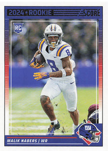 2024 Score Football Malik Nabers #306 Rookie