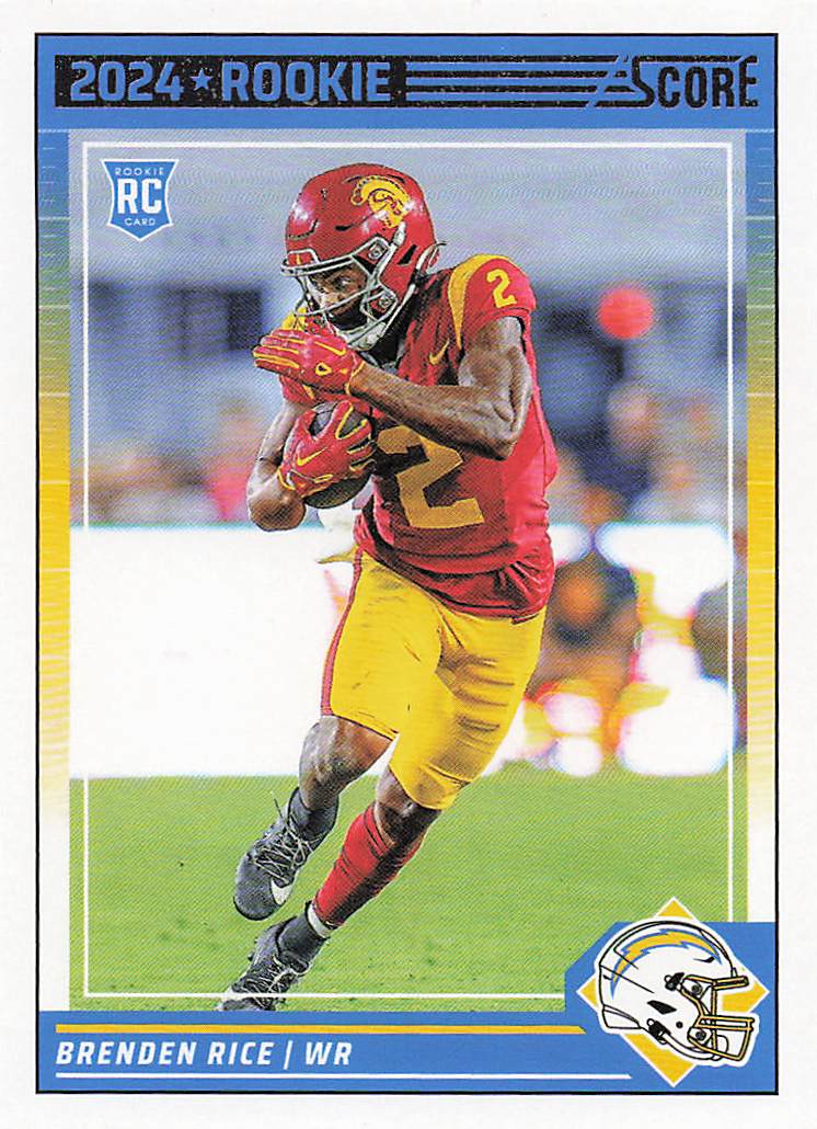 2024 Score Football Brenden Rice #364 Rookie