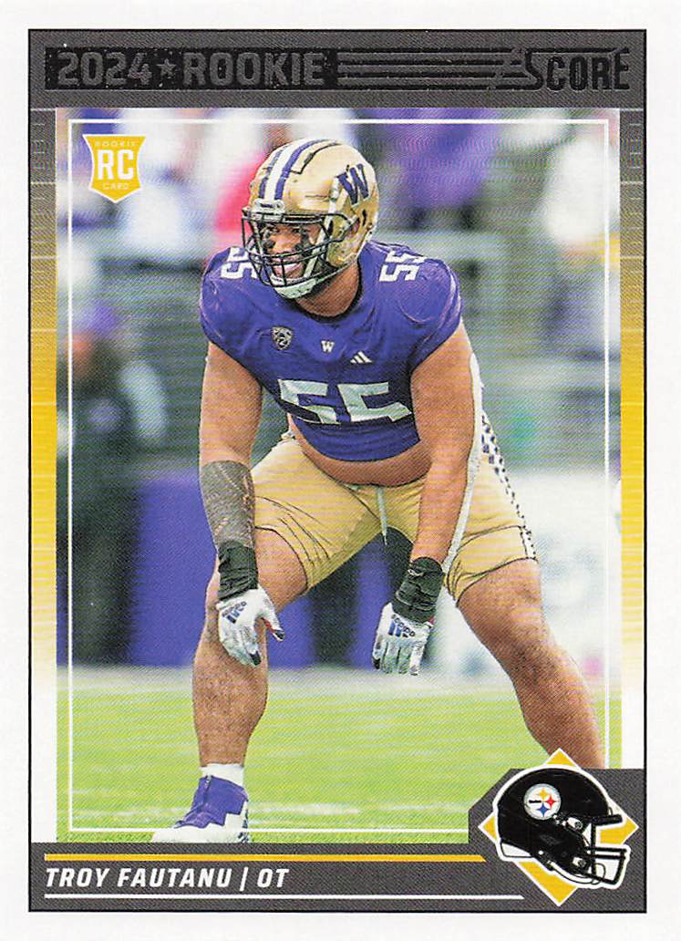 2024 Score Football Troy Fautanu #333 Rookie