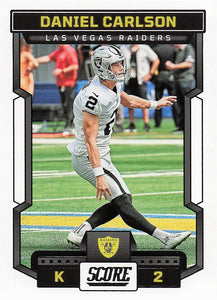 2023 Score Football Daniel Carlson #138
