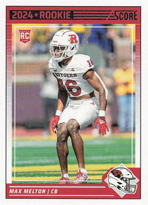 2024 Score Football Max Melton #374 Rookie