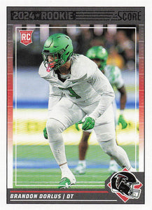 2024 Score Football Brandon Dorlus #346 Rookie