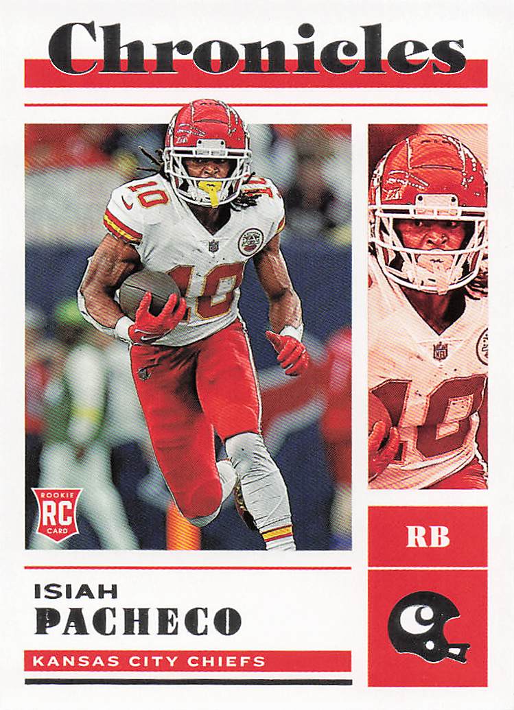 2022 Panini Chronicles Football Isiah Pacheco #36 Rookie
