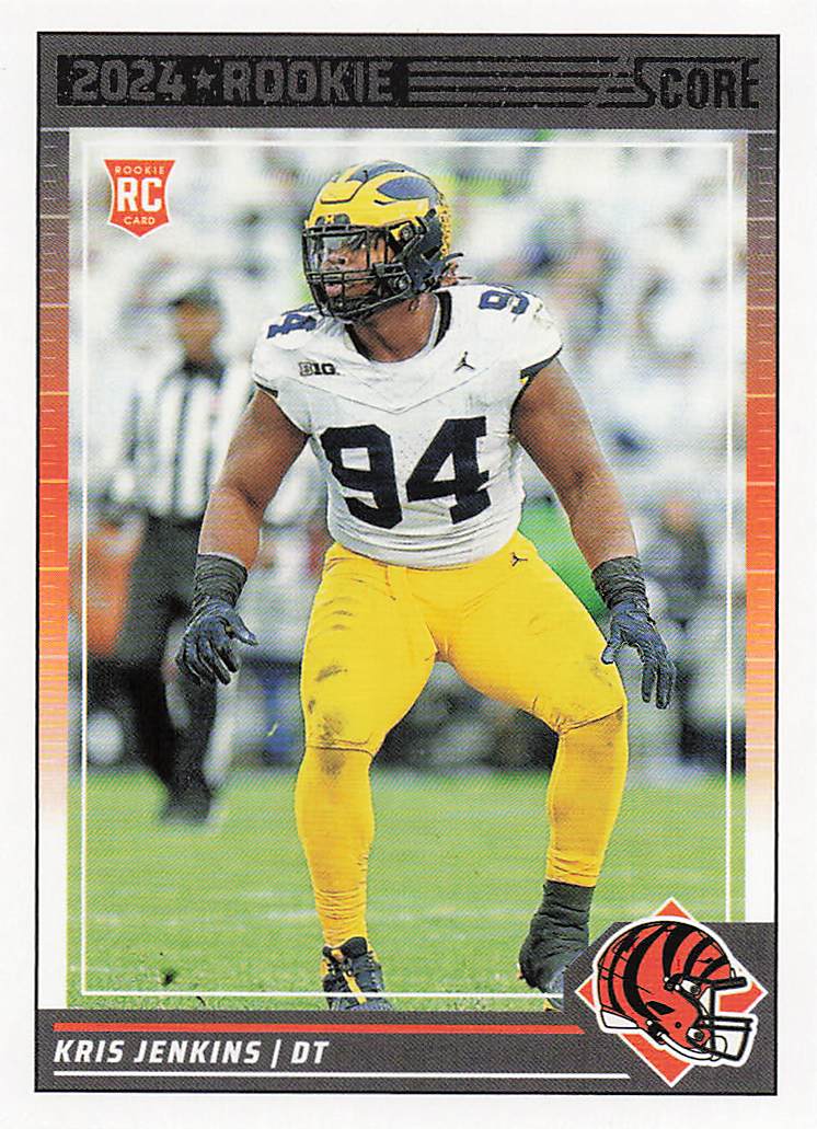 2024 Score Football Kris Jenkins #361 Rookie