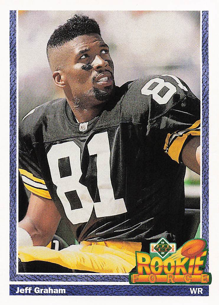 1991 Upper Deck Football Jeff Graham #616b Rookie