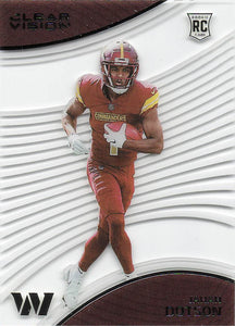 2022 Panini Chronicles Football Clear Vision Rookies Jahan Dotson #CVR-19