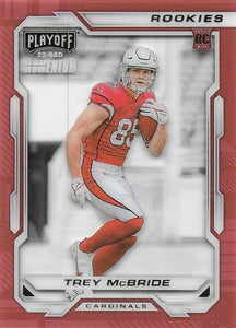 2022 Panini Chronicles Football Playoff Momentum Rookies Trey McBride #PMR-34