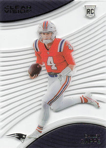 2022 Panini Chronicles Football Clear Vision Rookies Bailey Zappe #CVR-10