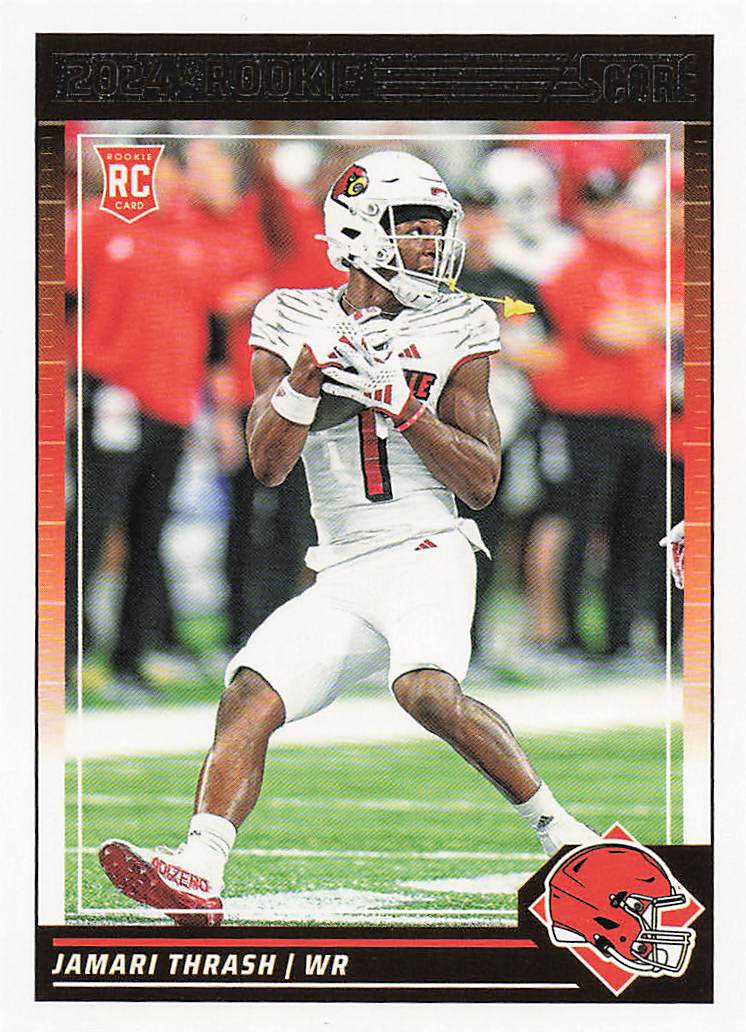 2024 Score Football Jamari Thrash #382 Rookie