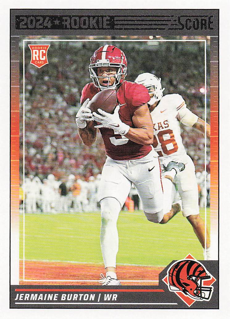 2024 Score Football Jermaine Burton #381 Rookie