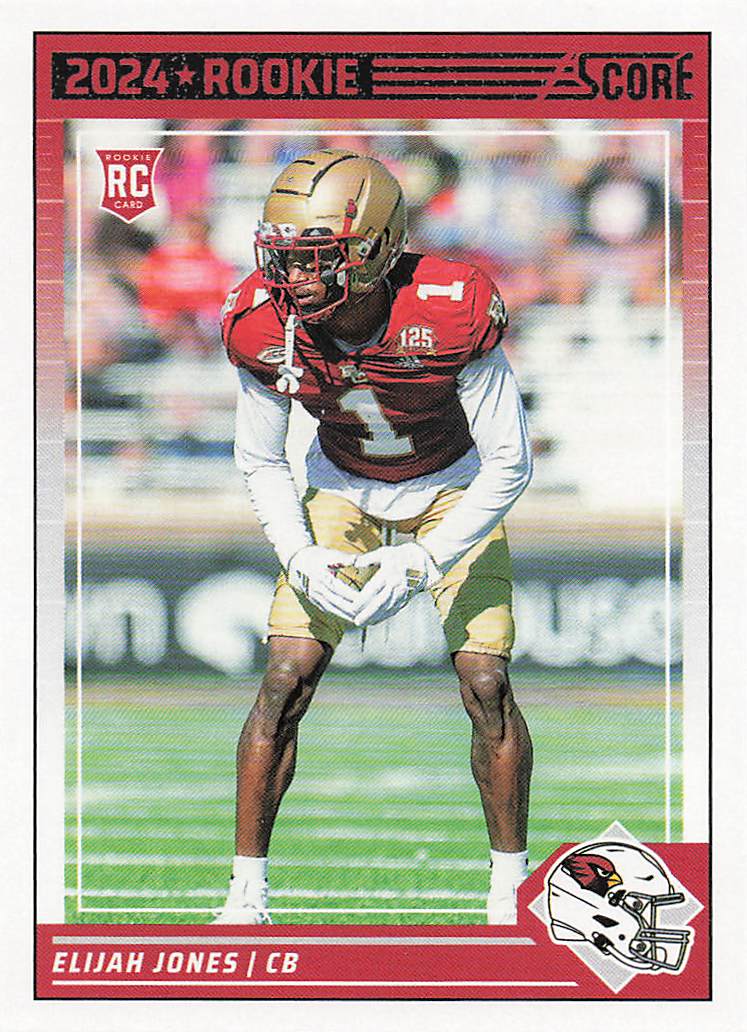 2024 Score Football Elijah Jones #377 Rookie