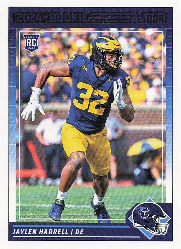 2024 Score Football Jaylen Harrell #385 Rookie