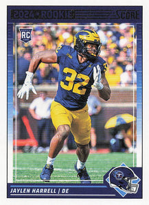 2024 Score Football Jaylen Harrell #385 Rookie