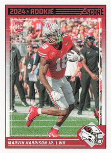 2024 Score Football Marvin Harrison Jr. #305 Rookie