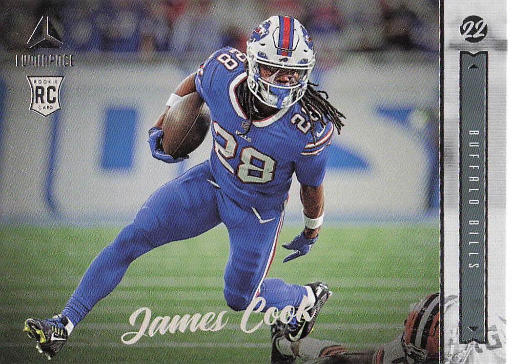 2022 Panini Chronicles Football Luminance Update Rookies James Cook #221