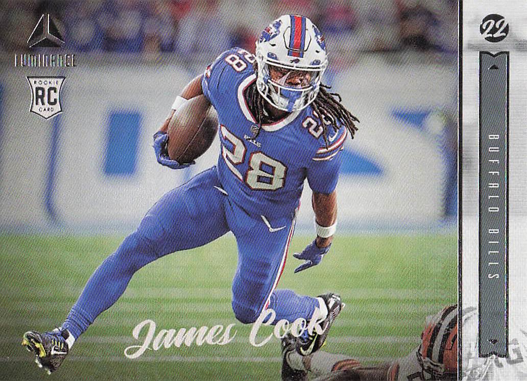 2022 Panini Chronicles Football Luminance Update Rookies James Cook #221
